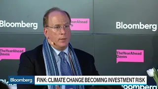 BlackRock CEO Fink Sees Climate Change Becoming an Investment Risk