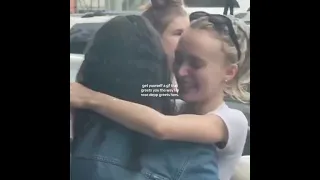 Lily Rose Depp Greeting Her Girlfriend 070 Shake #shorts