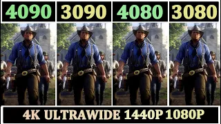 RTX 4090 vs 3090 vs 4080 vs 3080 | 15 Games at 4K, Ultrawide, 1440P, 1080P |