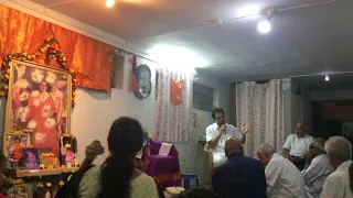 Dr Muralidhar speaking about his experiences with Bhagwan Sri Sathya Sai Baba