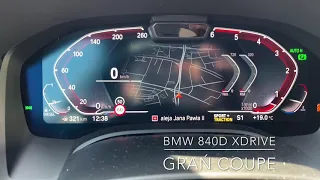BMW 840D xDrive Gran Coupe 0-100 Acceleration Launch Control