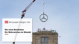 Der Mercedes-Stern vom Bahnhofsturm – Ein Stuttgarter Wahrzeichen zieht vorübergehend um