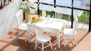 Miniature Dining Table and Chairs - UNBOXING | Dollhouse Furniture