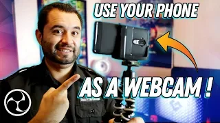 Use your PHONE as a WEBCAM in OBS! // NDI // Tutorial