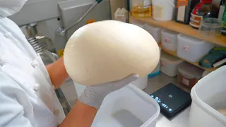 Making Ciabatta bread at a famous bakery in Korea