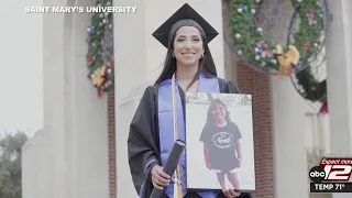 Mother of Robb Elementary shooting victim Lexi Rubio graduates from St. Mary’s University