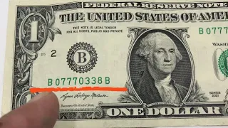 Flipping Rare Serial Numbers Bills! Extra Money in Your Pocket!  #sells #bills