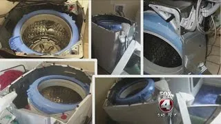 Woman's Washing Machine Explodes