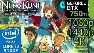 Ni No Kuni 1 Remastered - GTX 750 ti - 4K - 1440p - 1080p - i3 9100f - Gameplay Benchmark PC