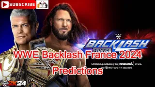 WWE Backlash 2024 Undisputed WWE Championship Cody Rhodes vs. AJ Styles Predictions WWE 2K24