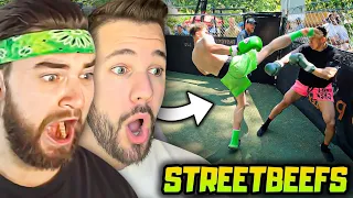 KingWoolz & Mike React to STREETBEEFS INSANE KO’s!! (OMG)