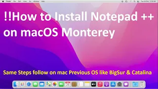 How to Install Notepad ++ on macOS Monterey