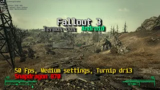 Fallout 3 на Android (olegos2/termux-box, Snapdragon 870, dri3 T+DXVK)