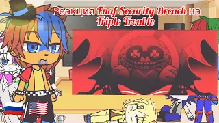 fnaf Security Breach react to Animation Triple Trouble