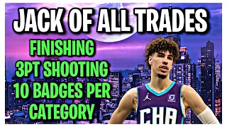 BEST JACK OF ALL TRADES BUILD 2K22 CURRENT GEN (MOST BALANCED 10 BADGES PER CATEGORY BUILD)