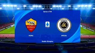 AS Roma vs Spezia | Stadio Olimpico | 2020-21 Coppa Italia | PES 2021