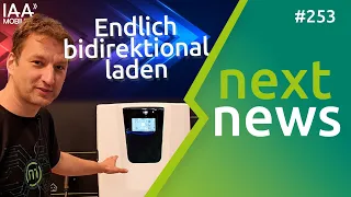 nextnews: Bidirektionales Laden, neue Förderung, IAA-Highlights, Tesla-Rabatte, Zulassungs-Rallye