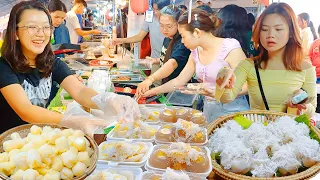 Amazing Street Food Paradise! Cambodian Night Market to Local Fish Market - So Yummy Food Collection