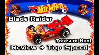 HOT WHEELS: BLADE RAIDER TREASURE HUNT REVIEW + TOP SPEED!