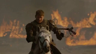 Jaime tries to kill Daenerys 7x04 Field of Fire Ending scene