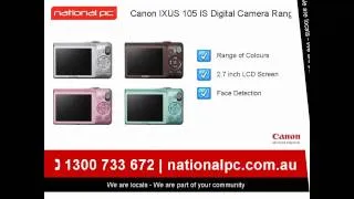 Canon IXUS 105 IS Digital Camera Range