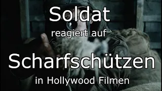 Soldat reagiert auf Scharfschützen in Hollywood Filmen / Soldat James Ryan + Fury - Herz aus Stahl