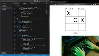 ASMR Programming - Coding a Tic Tac Toe Game - No Talking