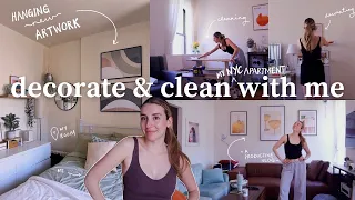 decorate and clean my nyc apartment with me! *a productive vlog*