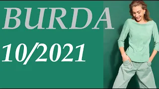 BURDA 10/2021 ТЕХНИЧЕСКИЕ РИСУНКИ line drawings BURDA EKİM 2021 TEKNİK ÇİZİMLER Burda ottobre 2021