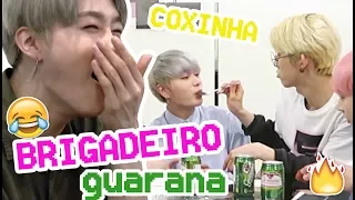 IDOLS COREANOS COMEM COMIDA BRASILEIRA feat. BLANC7