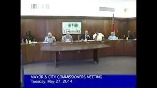 City of Douglas GA Commission Meeting 5-27-14 Part 1