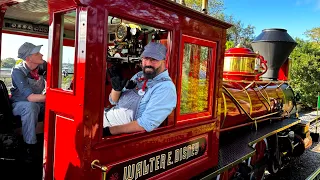 Walt Disney World Railroad - Complete Ride Experience in 4K | Magic Kingdom Orlando Florida 2023