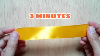 3 minutes satin ribbon flower making/ Amazing ribbon flower work