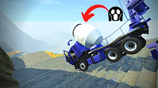 [CAR vs STAIRS] DESTRUCTION ON THE STAIRS😱 beamNG.drive #9