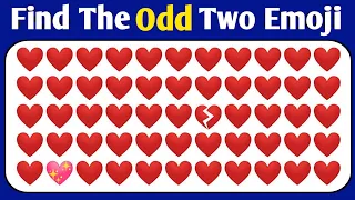 odd emoji challenge | easy medium hard level | find the odd one out emoji challenge | emoji quiz |