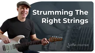Strumming (Only) The Right Strings | Guitar for Beginners