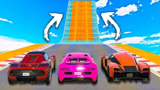 GTA V Online: CORRIDA VAI E VOLTA com uma RAMPA!! (DIFÍCIL)