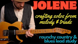 Jolene - Country Soul lead guitar lesson. Triad maps & Melody based soloing. (Dolly Parton - Blues)