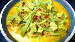 Sayur ketupat lontong labu siam tempe kuah santan untuk lebaran