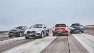 Audi Q5 vs BMW X3 vs Mercedes GLC vs Range Rover Discovery Sport