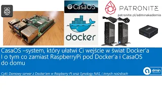 CasaOS–system, który ułatwi Ci wejście w świat Docker’a.I co zamiast RPi pod Docker’a/CasaOS do domu