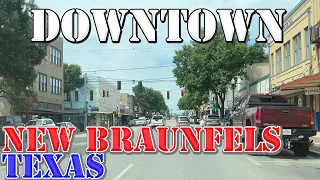 New Braunfels - Texas - 4K Downtown Drive