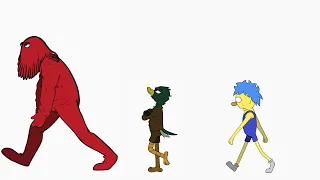 DHMIS Characters walk animation (Rough and finished)