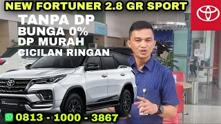 New Toyota Fortuner 2.8 GR Sport Terbaru 2022 | Harga Promo Toyota Tanpa DP Bunga 0% @ Auto2000