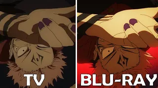 MAPPA'S BRAND NEW Animation for Jujutsu Kaisen Season 2 Episode 17 Sukuna vs Mahoraga TV vs BLU-RAY