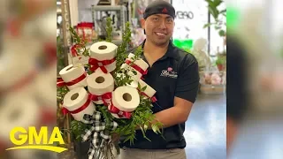 This florist is making toilet paper bouquets during the coronavirus pandemic | GMA