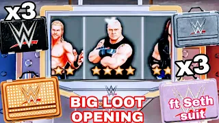 WWE MAYHEM | BIG LOOTCASE OPENING WITH FEATURED PREMIUM SETH SUIT AND 4 STAR LOOTCASE