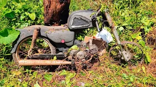 Restoration 1968 Honda BENLY 50cc Abandoned in The Grass - Disassembly | Part 1