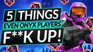 5 MASSIVE Mistakes EVERYONE MAKES (Even in Onyx) - Rank Up FAST - Halo Infinite Guide
