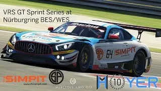 Mercedes AMG GT3 Nürburgring - iRacing VRS GT Sprint Series - Top Split Race